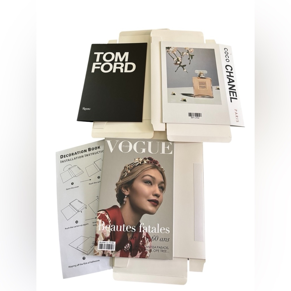 3Pc Decorative Fashion Book Covers Modern Room Decor Coffee Table Book 10X6.5
